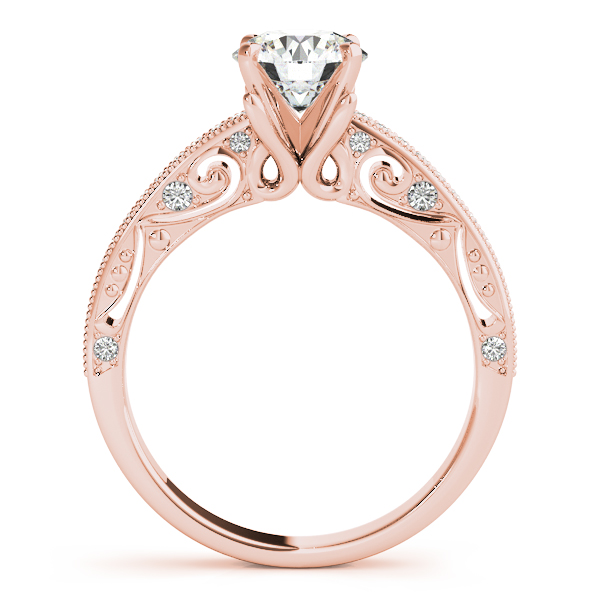 White Gold Engagement Ring Filigree 